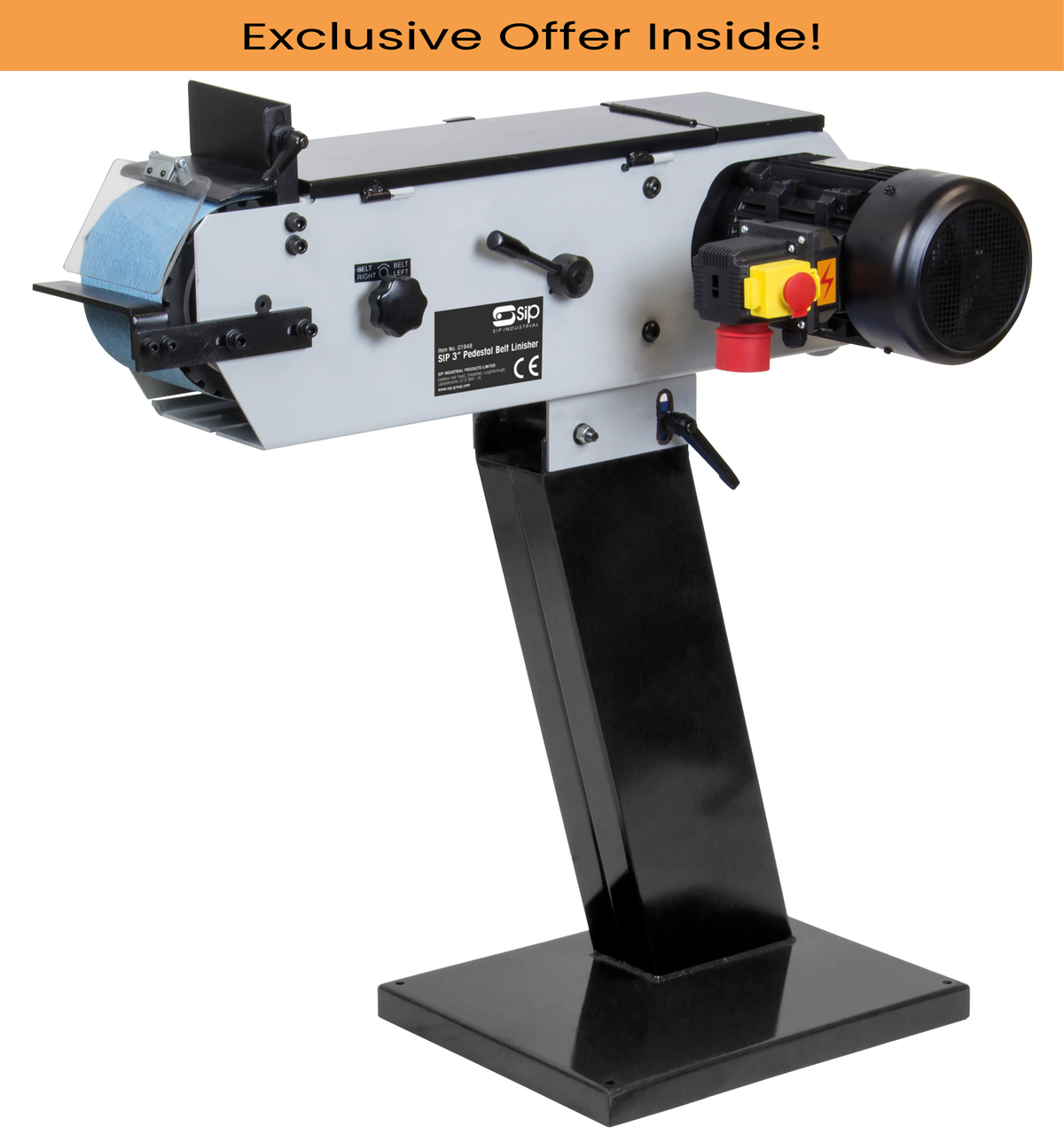 SIP 01948 3" Heavy-Duty Belt Linisher