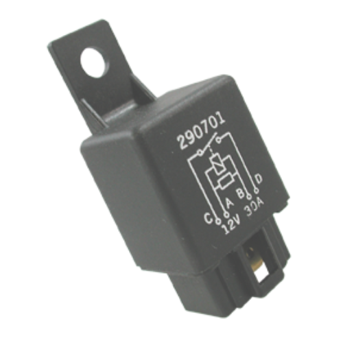 Exact Fit Relay - Resistor Protection, 4 Pin, Open Contact, 12V, CCL - 02-029
