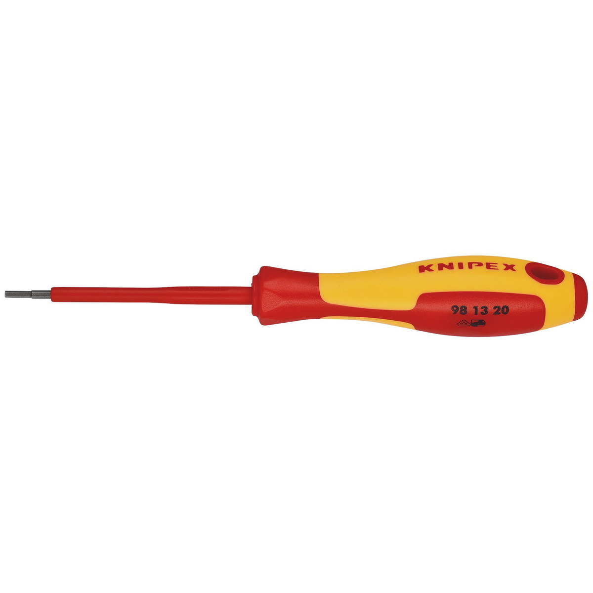 Knipex 2563 98 13 20 VDE Insulated Hex Screwdriver 2x75mm