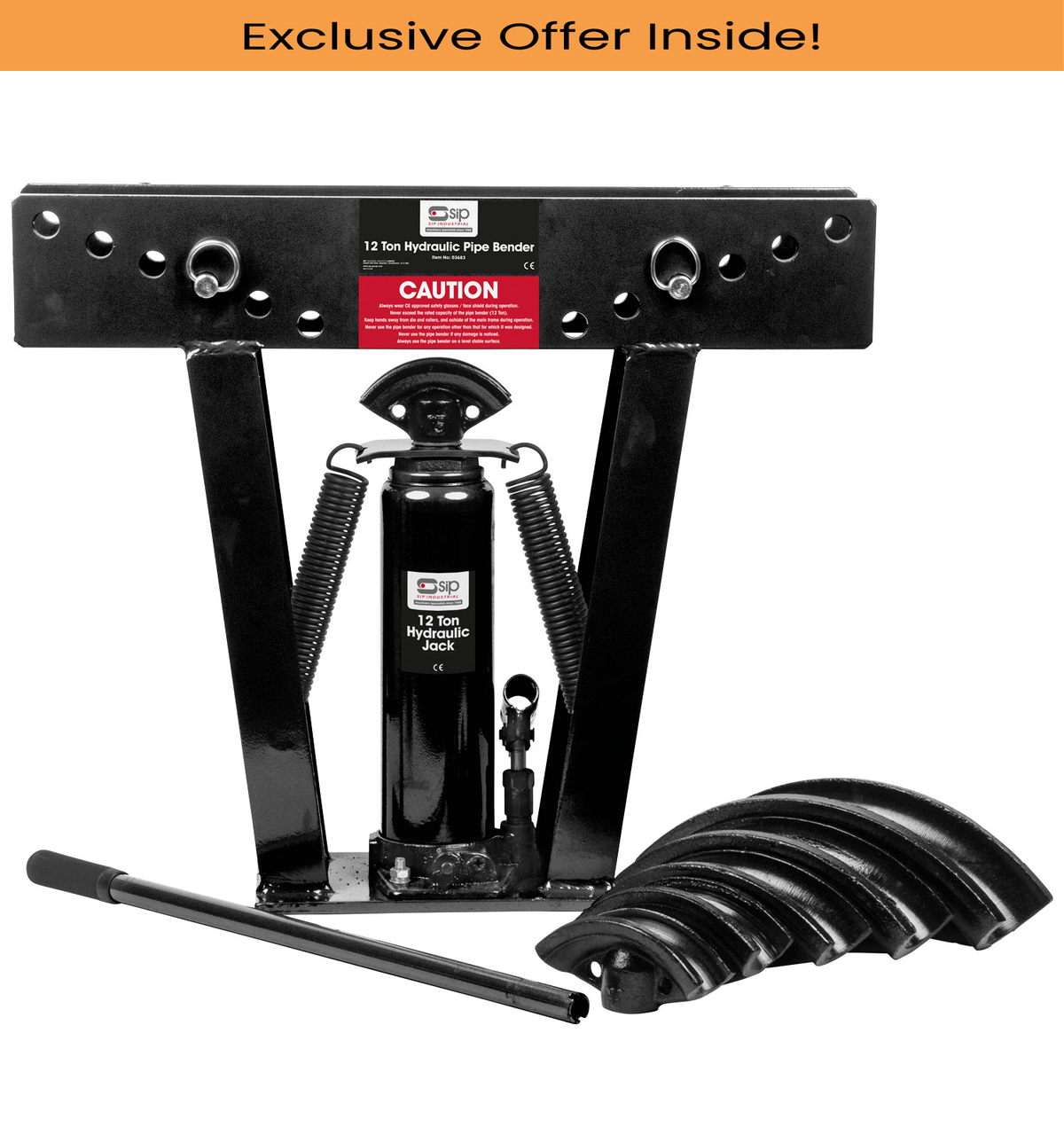 SIP 03683 12 Ton Hydraulic Pipe Bender