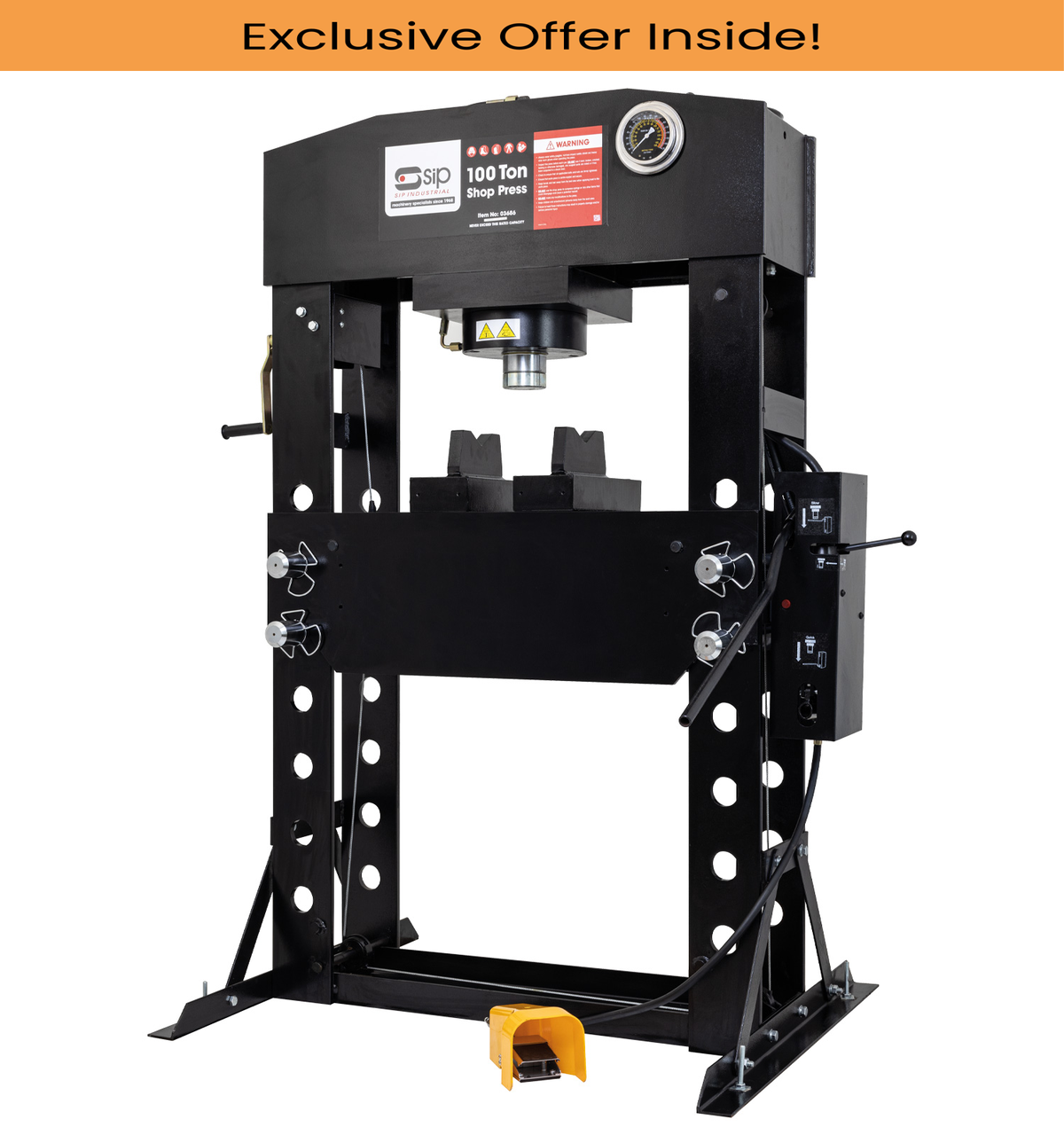 SIP 03686 100 Tonne Shop Floor Press