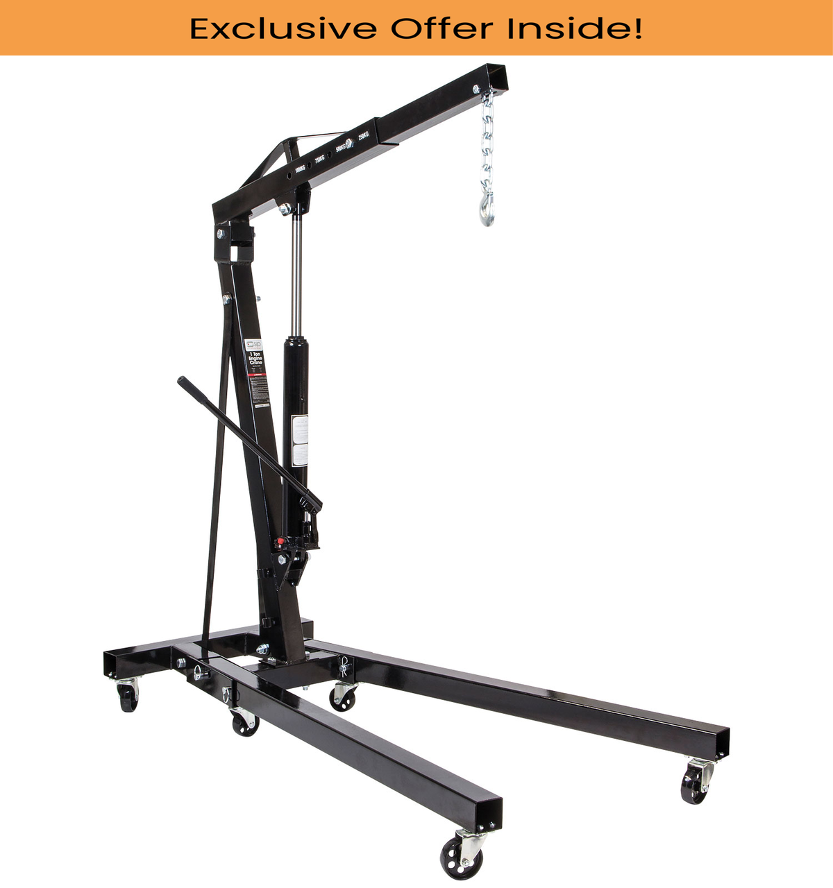 SIP 03687 Foldable Engine Crane, Weight Capacity - 2 Tonne