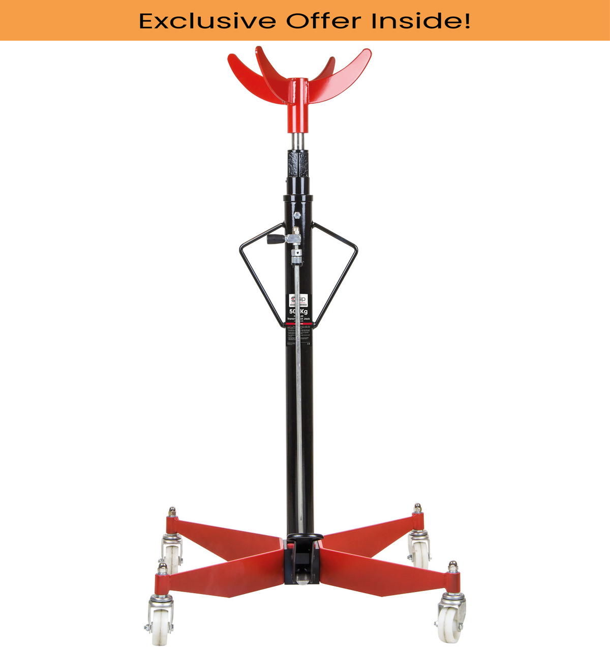 SIP 03690 Quick-Lift Transmission Jack, Weight Capacity - 500 Kg
