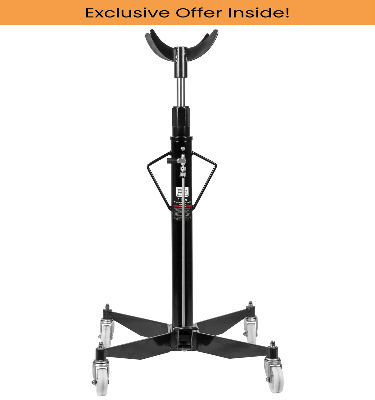 SIP 03693 Transmission Jack with Free Adaptor, Weight Capacity - 1 Tonne