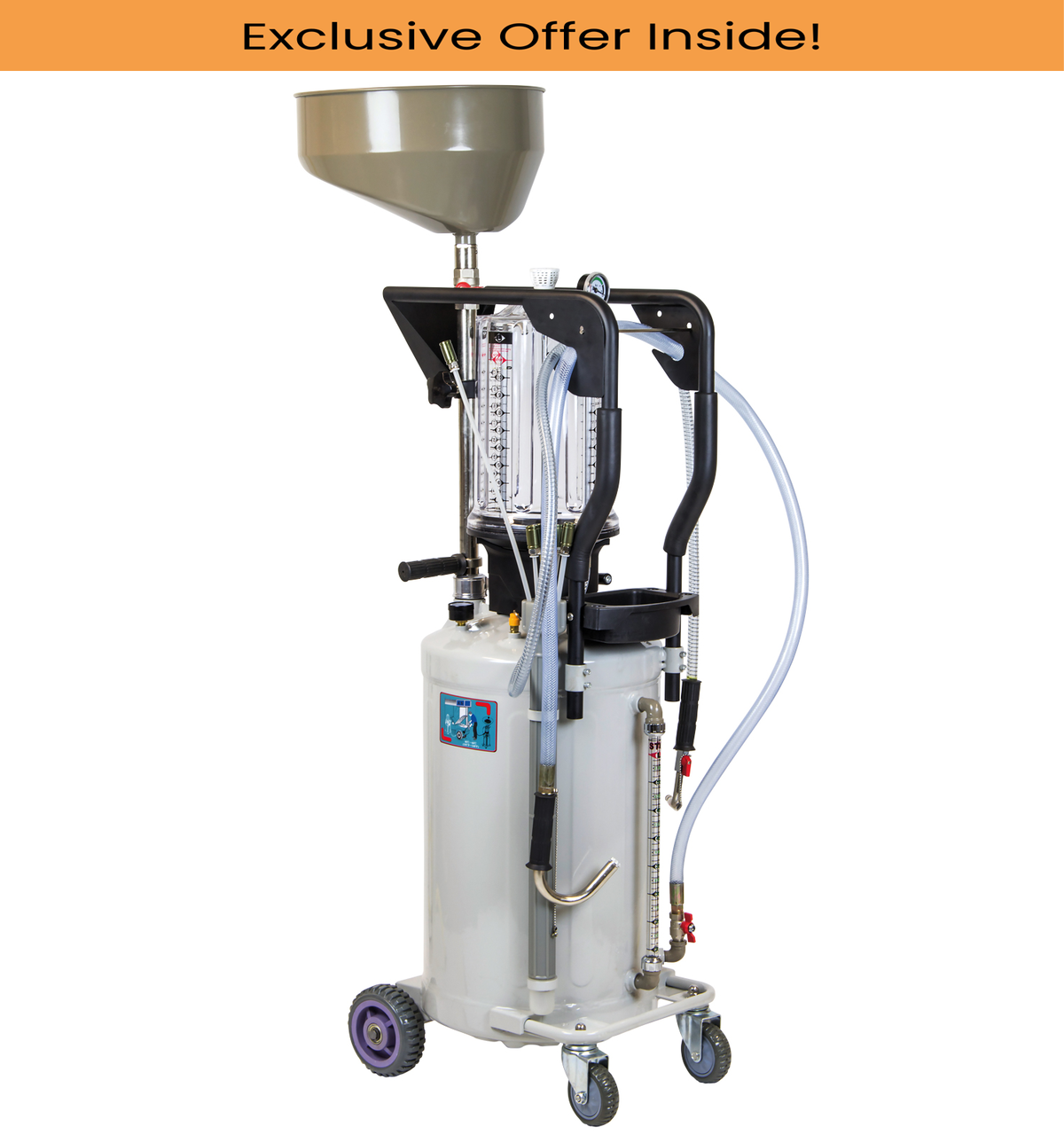 SIP 03722 80 Litre Suction Oil Drainer w/ Chamber