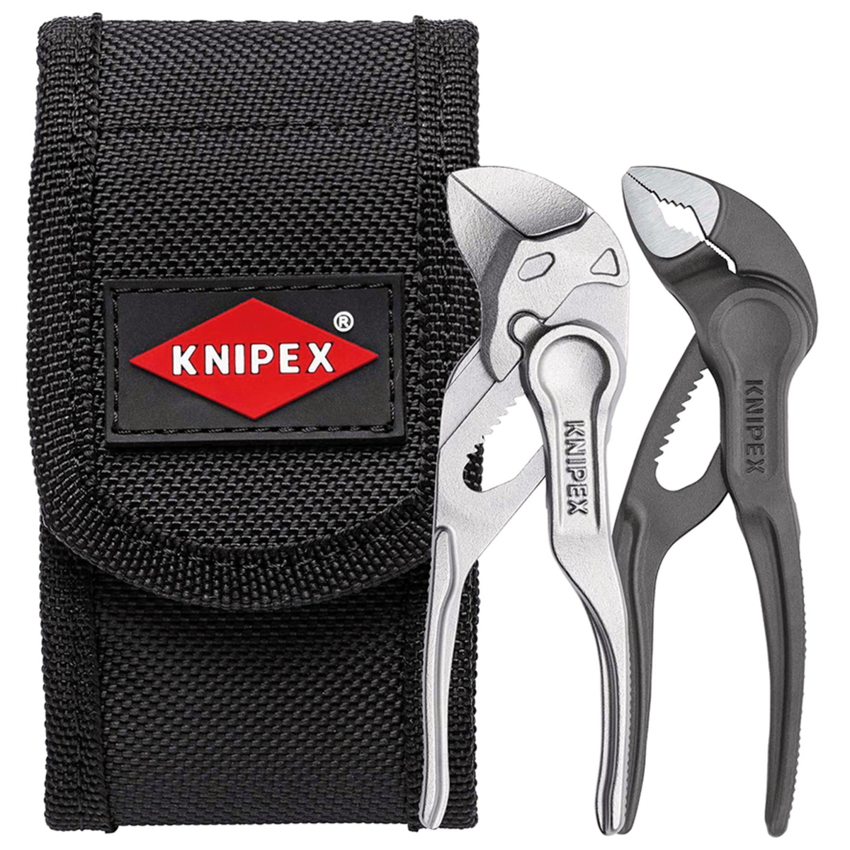 Draper 04237 KNIPEX 00 20 72 V04 XS Mini Pliers Set Belt Pouch 2 Part