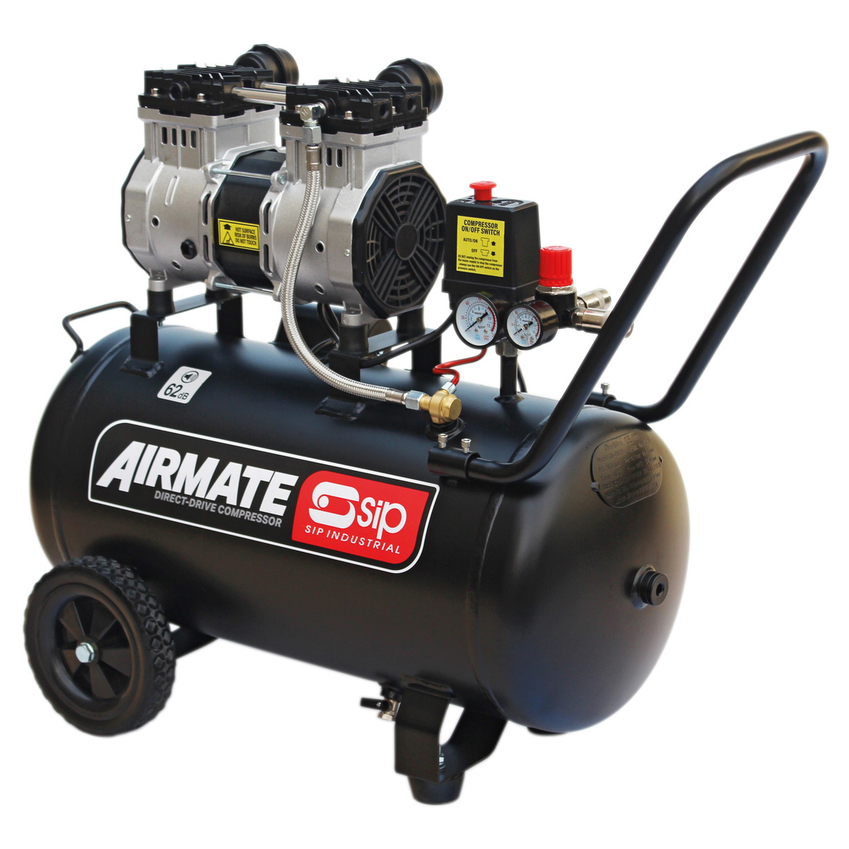 SIP 05479 DD Low Noise Oil-Free Direct Drive Compressor, Motor Power - 2238 W, Air Pressure - 8 Bar