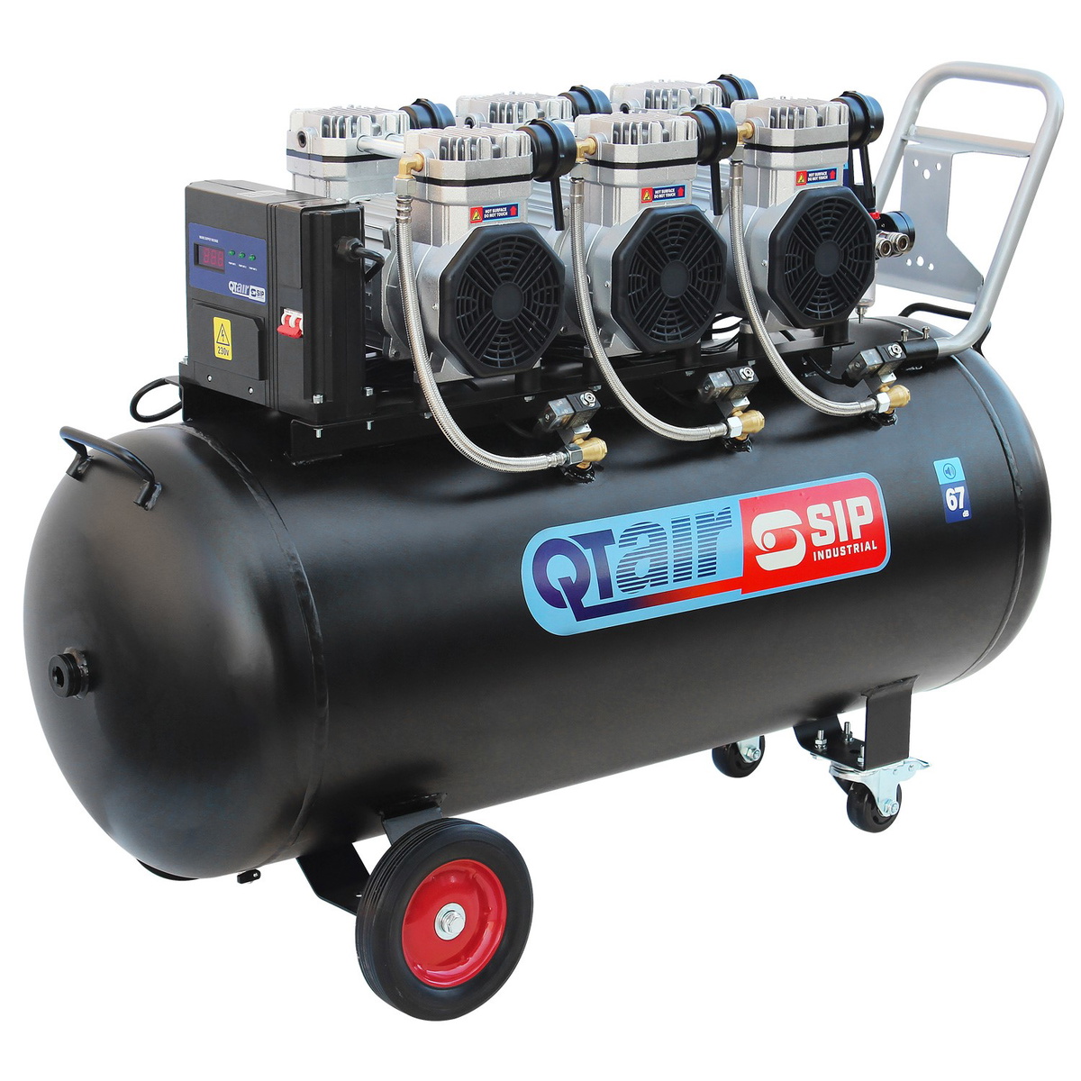 SIP 05498  QT AIR DD 4.5hp 200ltr Ultra Low Noise Oil-Free Direct Drive Compressor