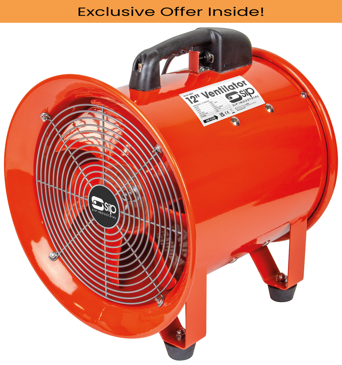 SIP 05643 12" Portable Ventilator