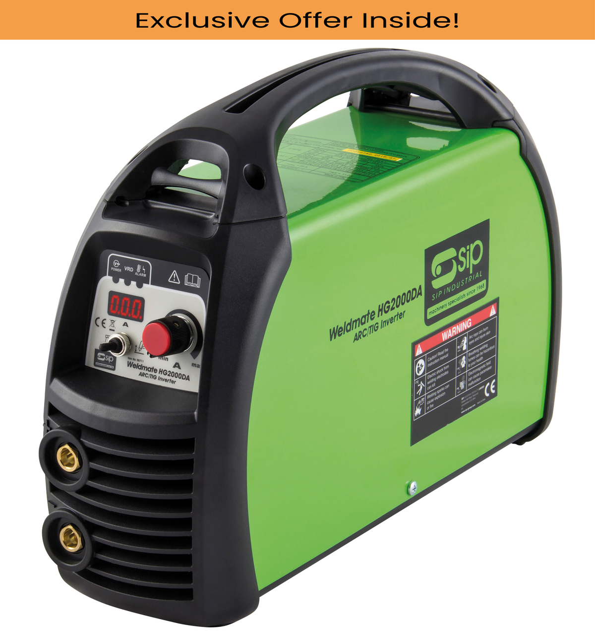 SIP 05715 HG2000DA ARC Inverter Welder, Input Supply - 230V, Single Phase, Output Current - 200A