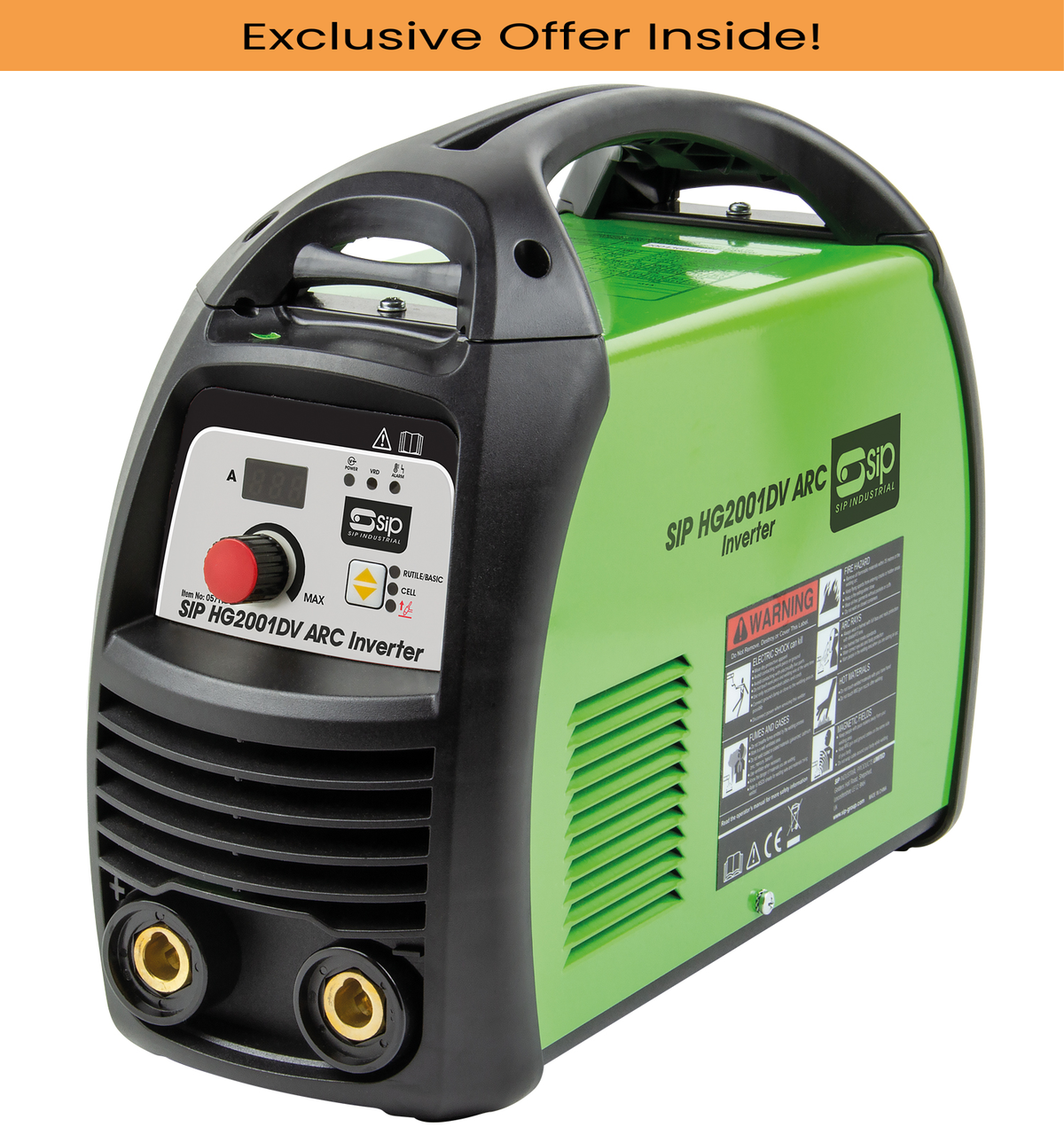 SIP 05717 HG2001DV PFC ARC Inverter Welder, Input Supply - 110V, Single Phase, Output Current - 120A