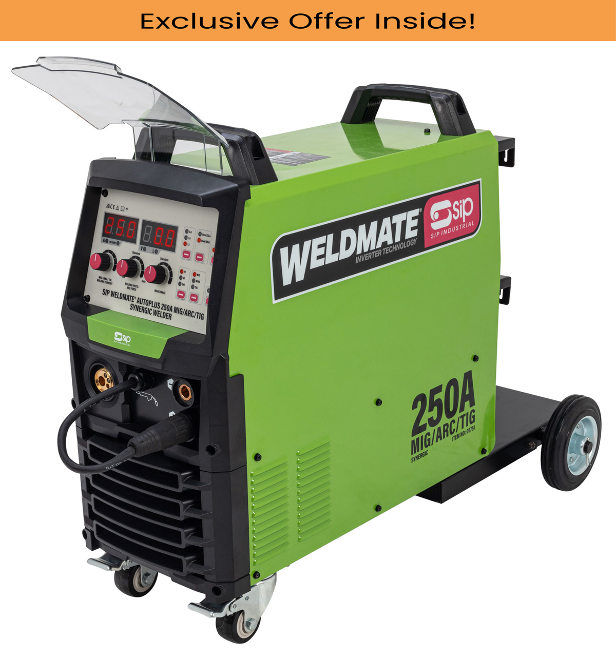 SIP 05751 WELDMATE AUTOPLUS 250A MIG/ARC/TIG Synergic Welder