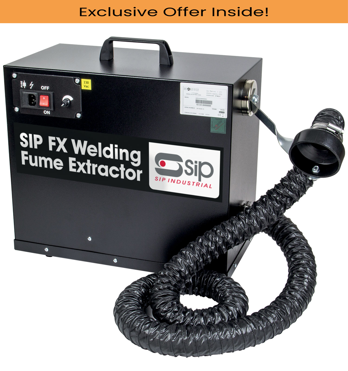 SIP 05800 FX Portable Welding Fume Extractor 230v, Single Phase