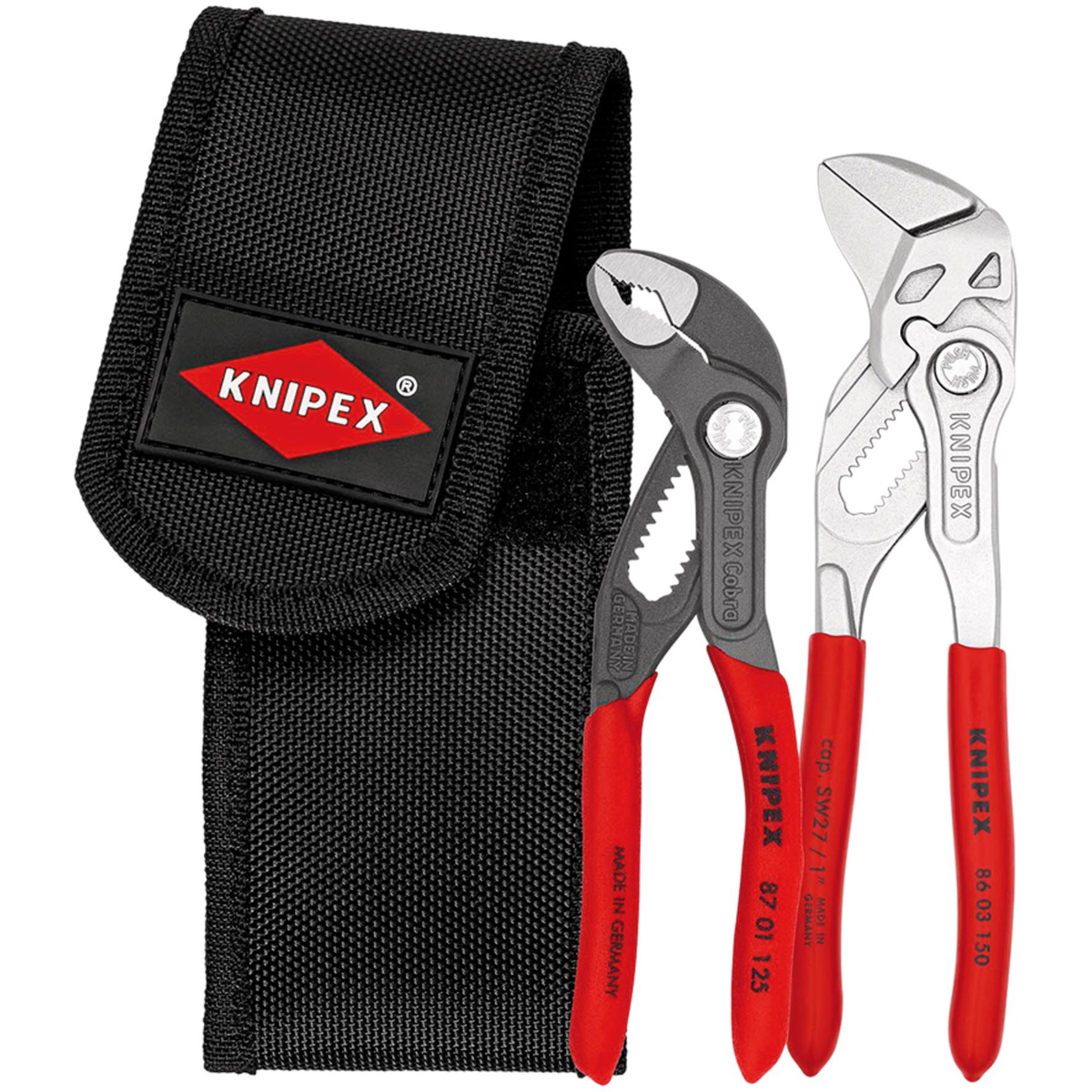 Draper 06076 KNIPEX Mini Pliers Set with Belt Tool Pouch