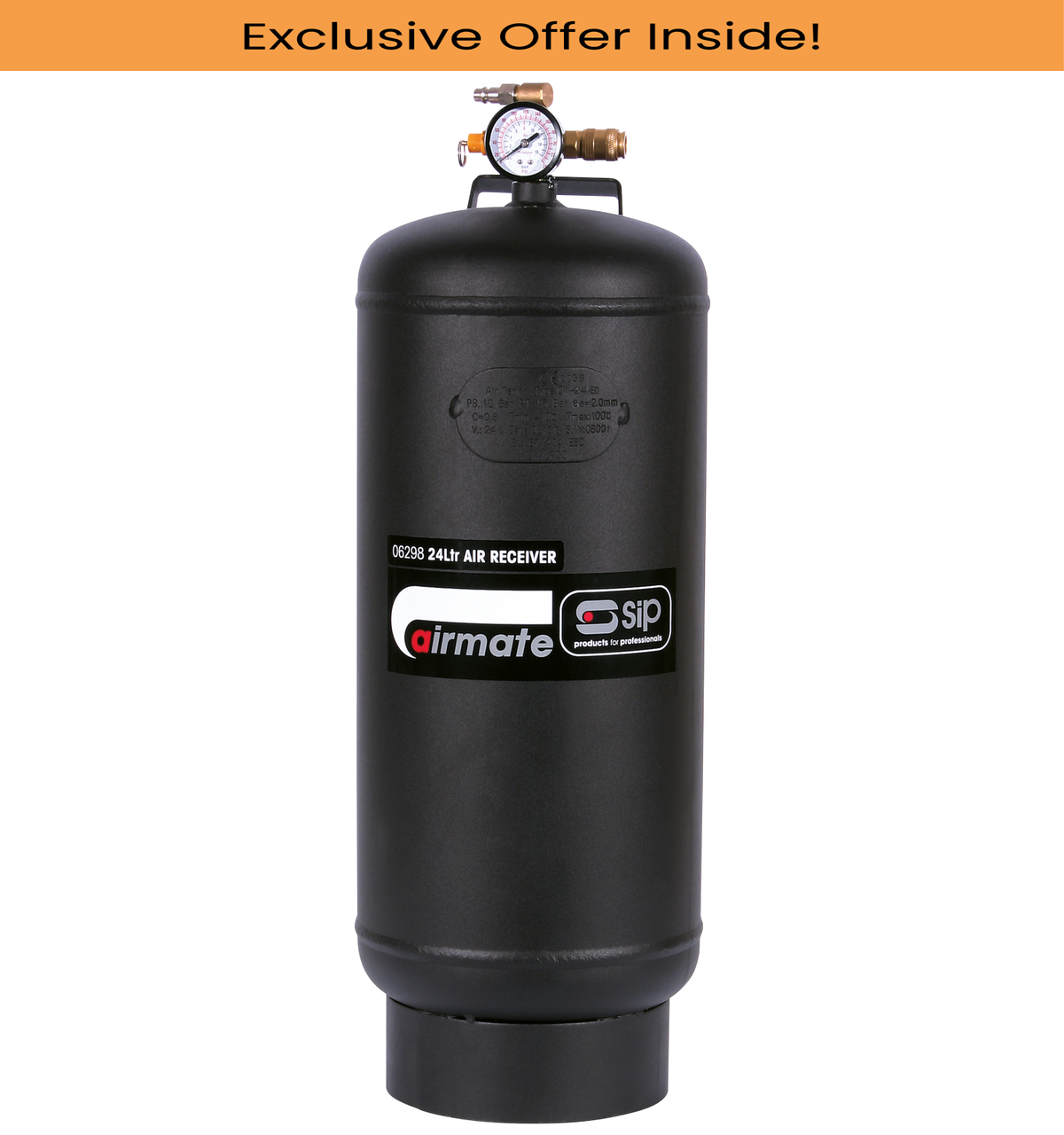 SIP 06298 24ltr Portable AirReceiver