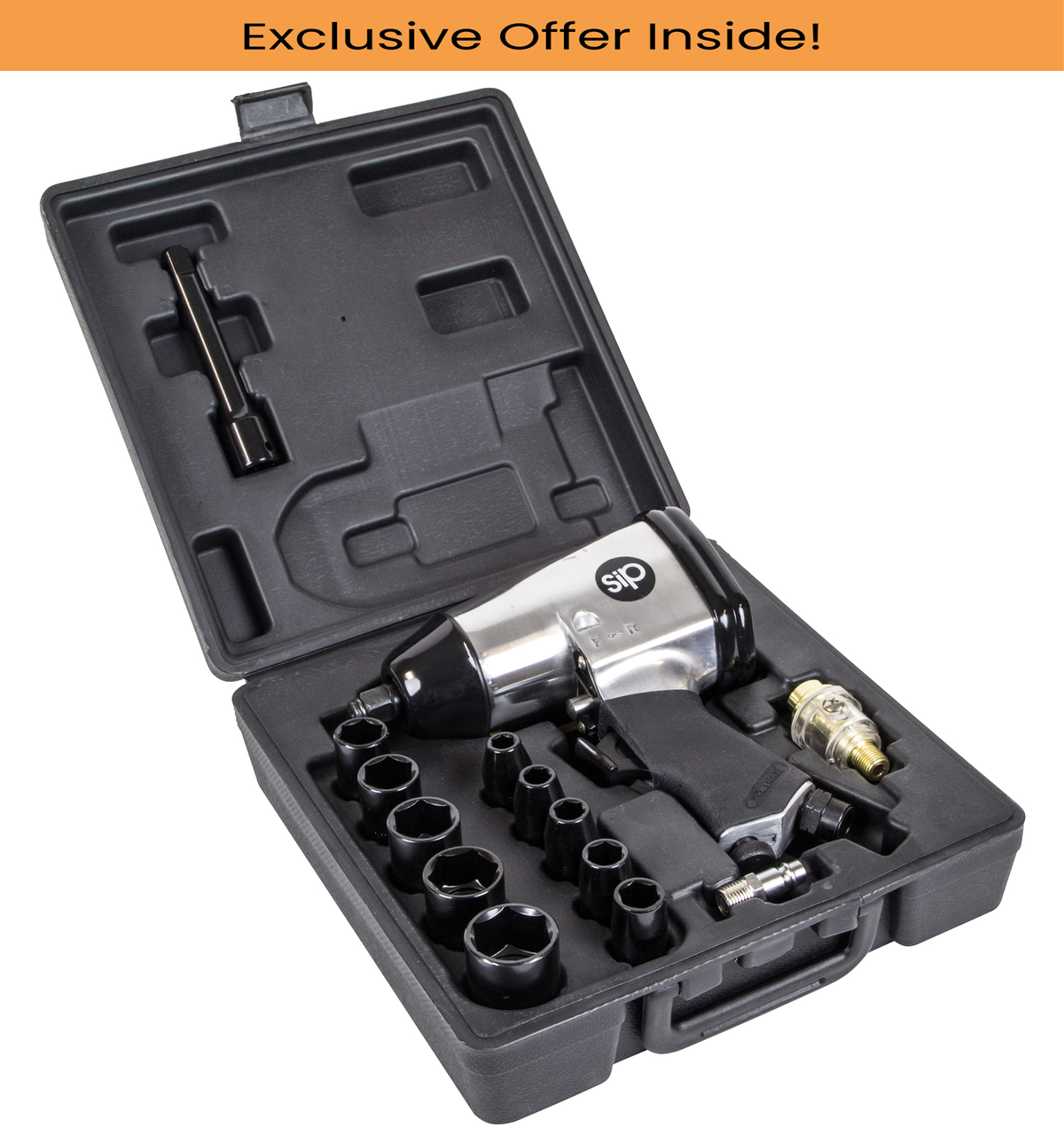 SIP 06792 1/2" 17pc AirImpact Wrench Kit