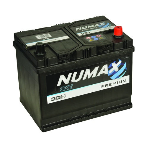 068 Numax Premium Car Battery 12V 68Ah, 3 Years Warranty