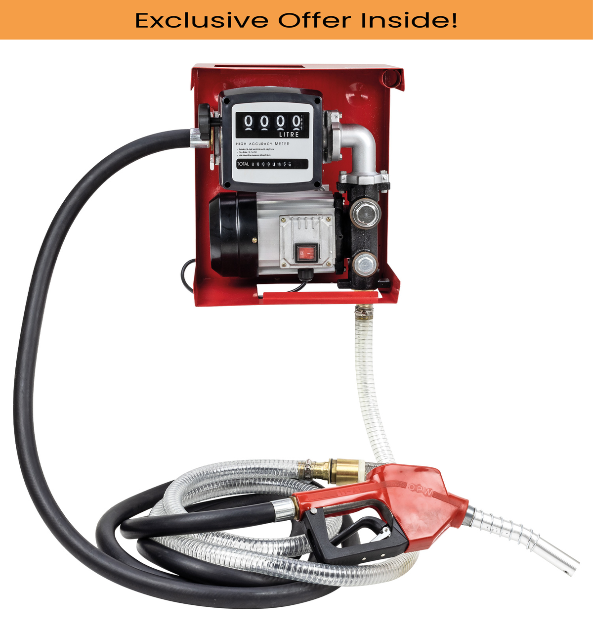 SIP 06807 230v Diesel Transfer Pump with Fuel Meter