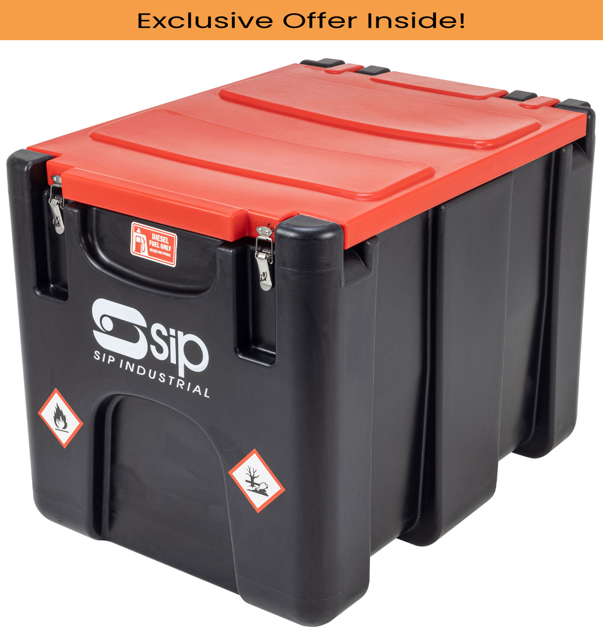 SIP 06950, 200ltr Portable Diesel Tank with High-Flow 12v Transfer Pump