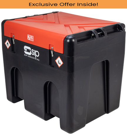 SIP 06951, 430ltr Portable Diesel Tank with High-Flow 12v Transfer Pump