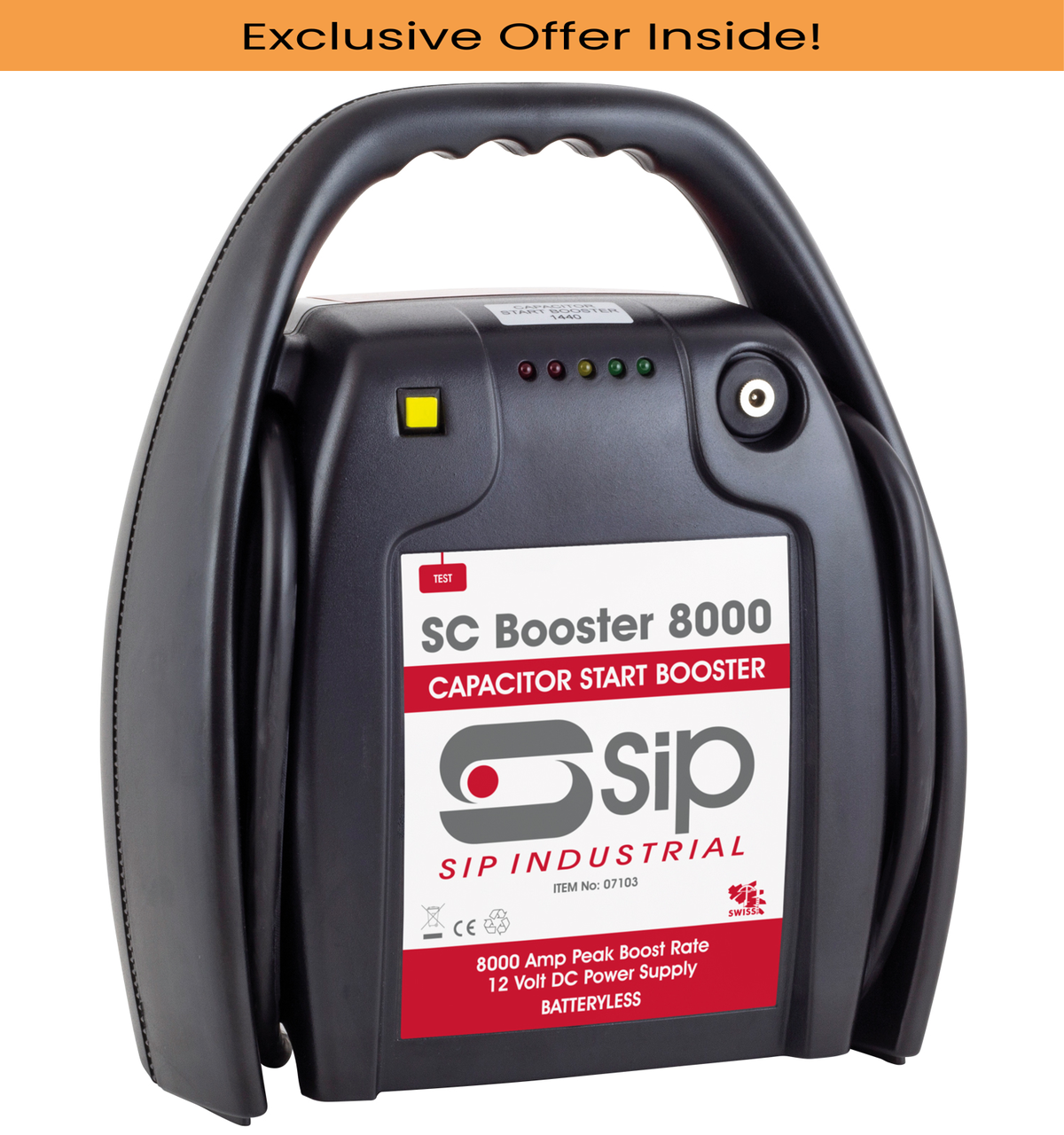 SIP 07103 12v SC 8000 Batteryless Capacitor Booster