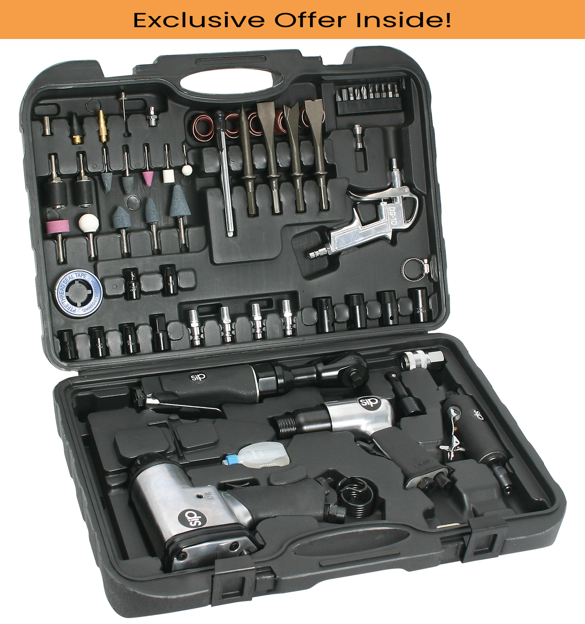 SIP 07197 73pc AirTool Kit