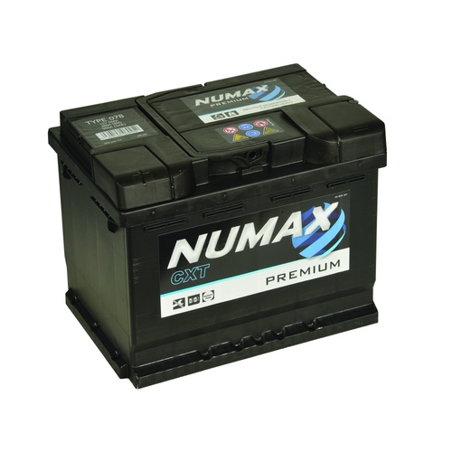 078 Numax Premium Car Battery 12V 60Ah, 3 Years Warranty
