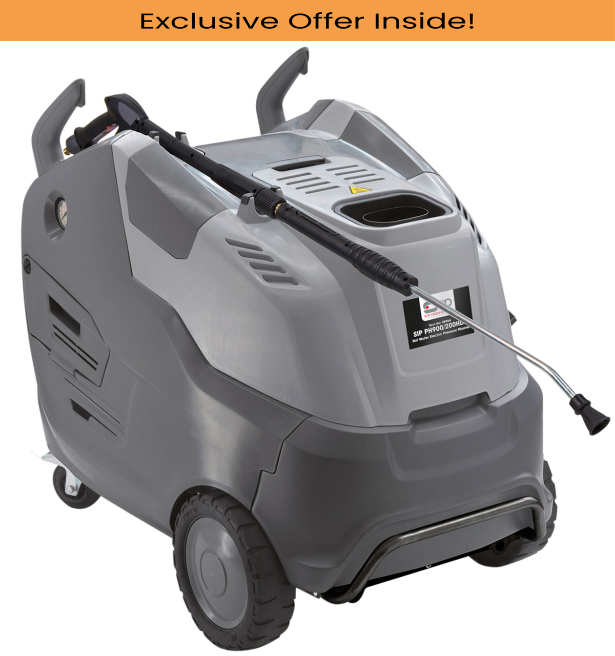 SIP 08962 PH660/120HDS Steam Pressure Washer, Motor power - 3 Hp, Max. Pressure - 660Bar