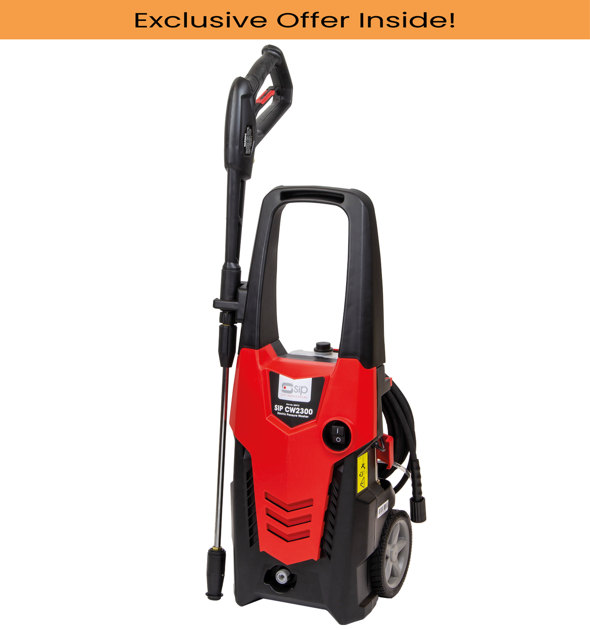 SIP 08972 CW2300 Electric Pressure Washer, Motor power - 3 Hp, Max. Pressure - 200 Bar