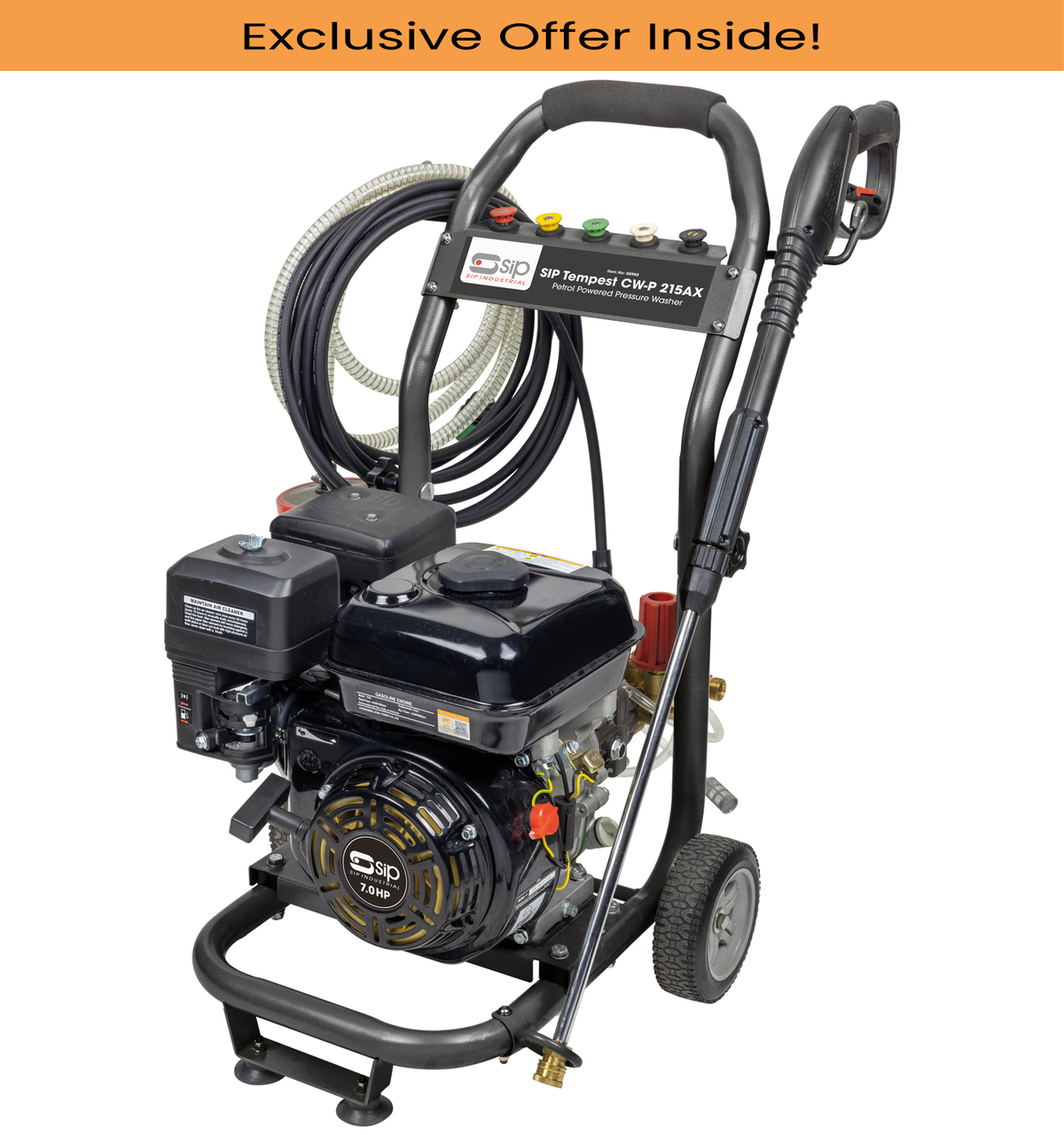 SIP 08985 TEMPEST CW-P 215AX Petrol Pressure Washer