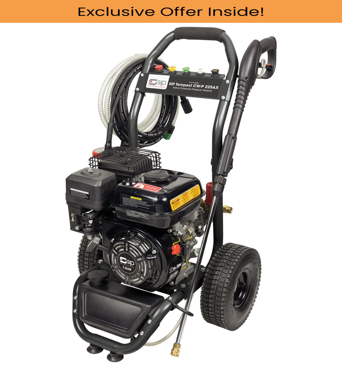 SIP 08986 TEMPEST CW-P 225AX Petrol Pressure Washer