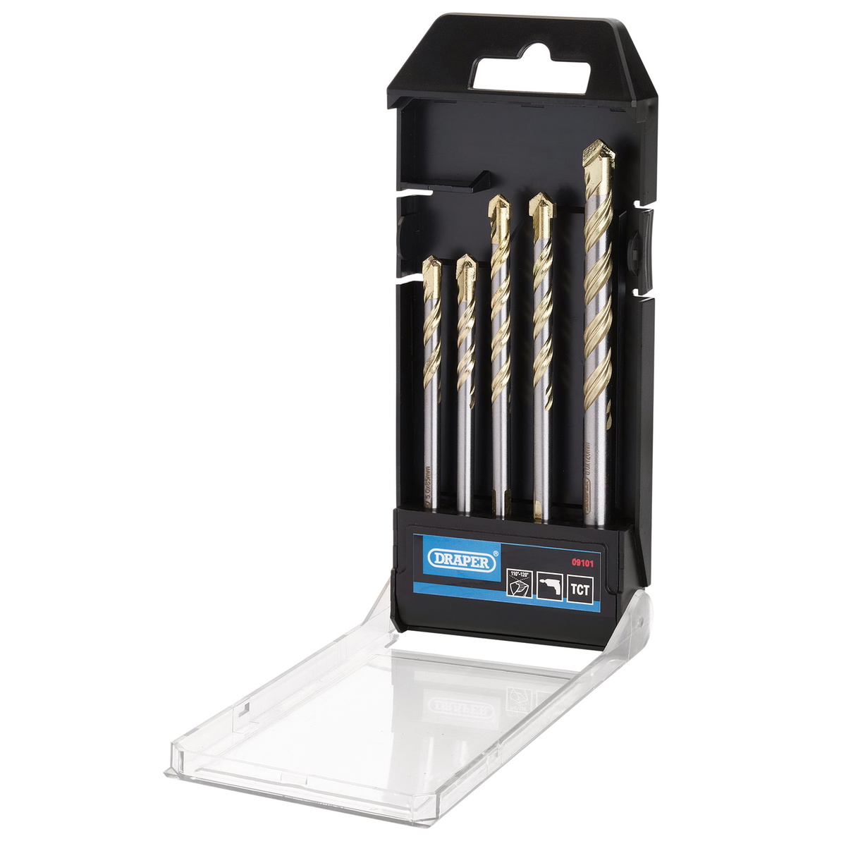 Draper 09101 Multi Construction TCT Drill Bit Set 5 Piece