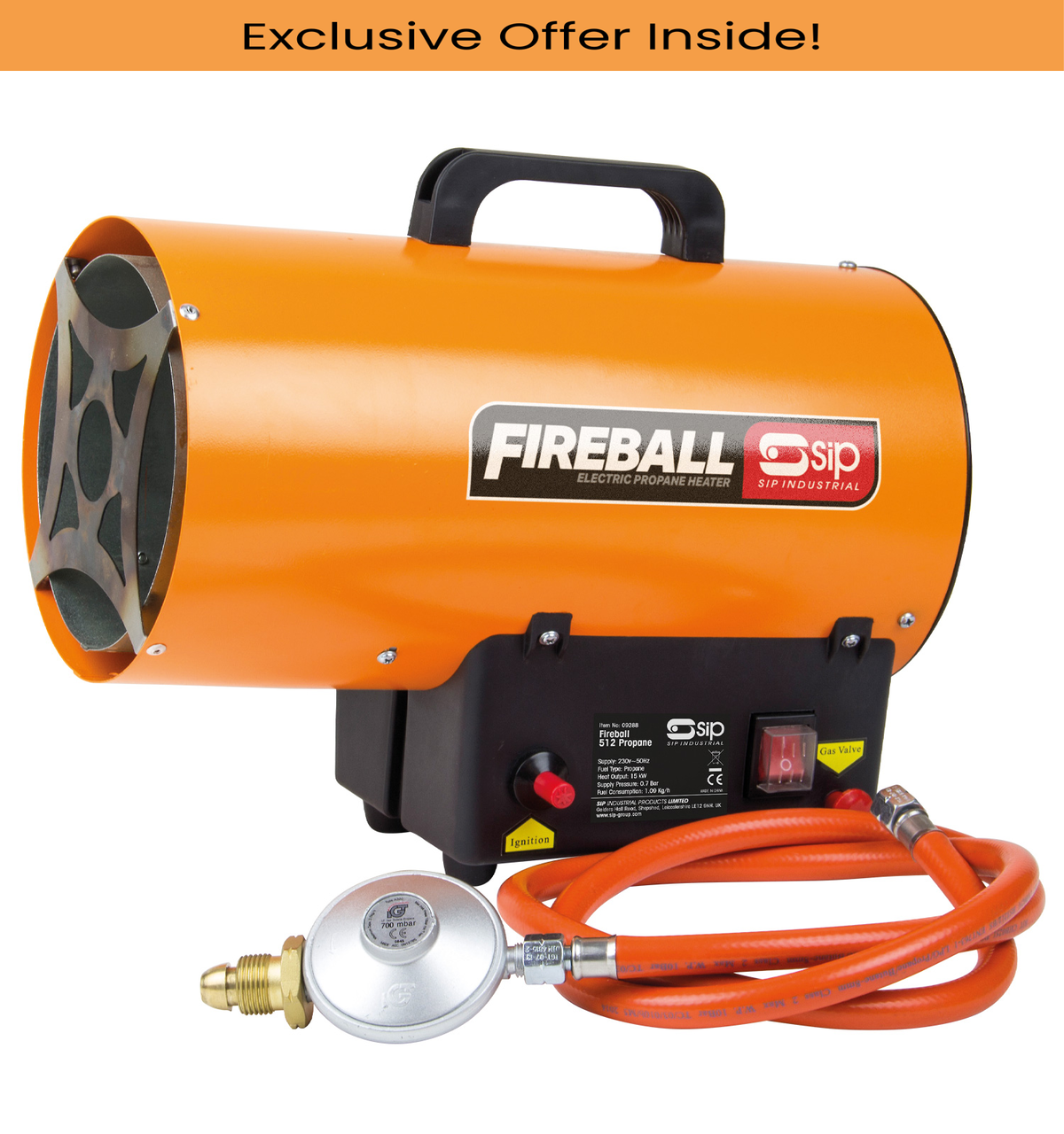 SIP 09288 Fireball 512 Propane Space Heater