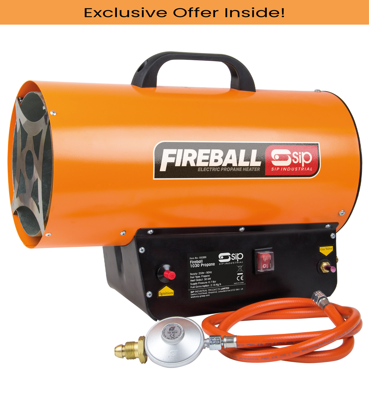 SIP 09289 Fireball 1030 Propane Space Heater