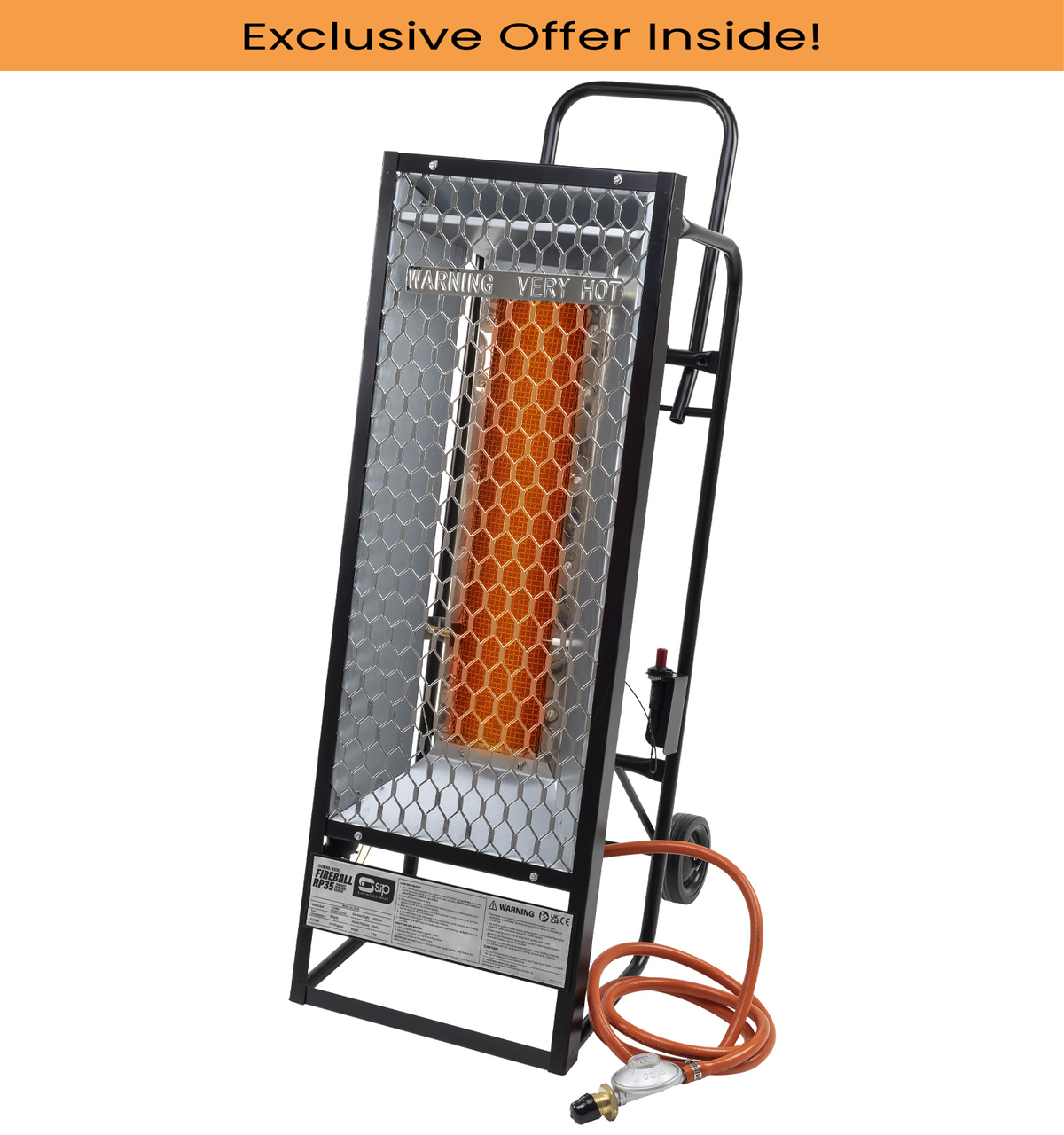 SIP 09315 FIREBALL RP35 Radiant Propane Heater