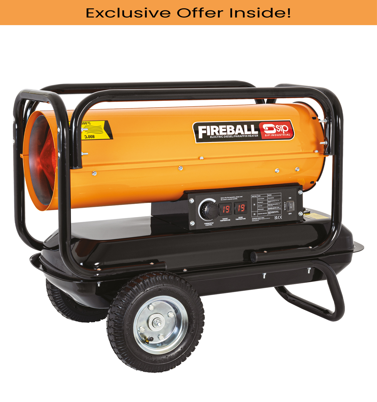 SIP 09593 FIREBALL XD100 Diesel/Paraffin Space Heater