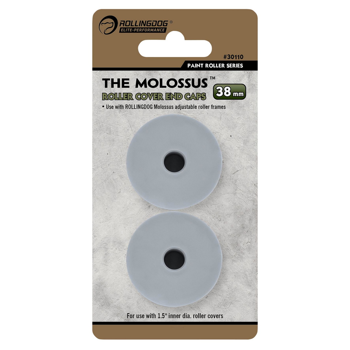 Draper 09676 Rollingdog Molossus Roller Cover End Caps 12-18