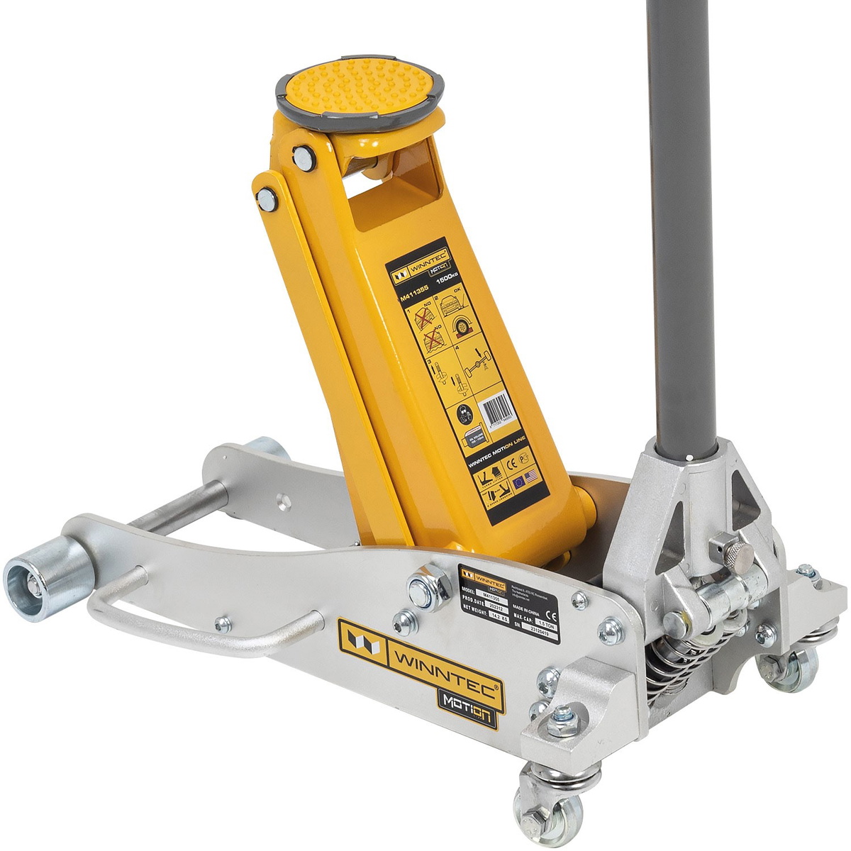 SIP 09708  WINNTEC Aluminium/ Steel Trolley Jack, Weight Capacity- 1.5 Tonne