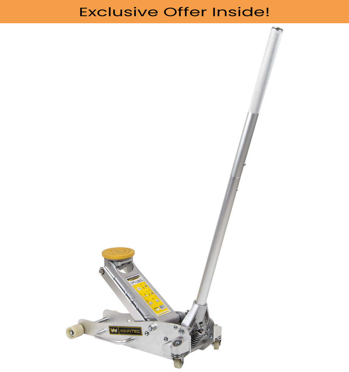 SIP 09804 WINNTEC Aluminium Racing Jack, Weight Capacity -1.35 Tonne