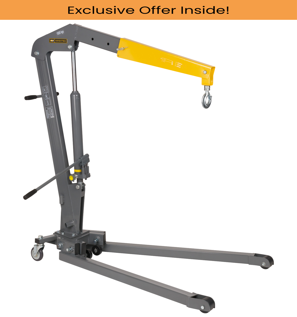 SIP 09808 WINNTEC Engine Crane, Weight Capacity - 1 Tonne