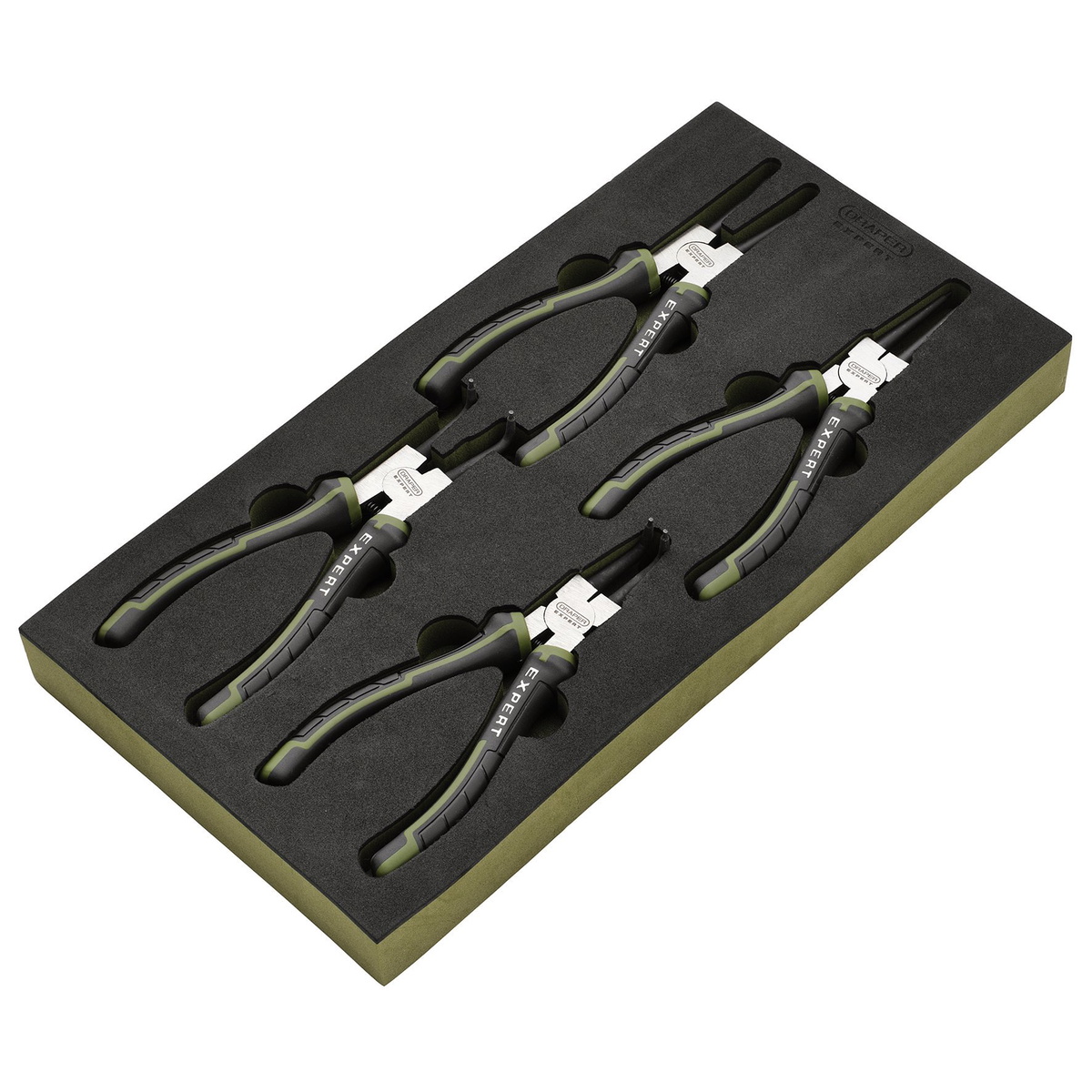 Draper 09930 Expert Circlip Pliers Set in EVA Foam Tray 180mm 4 Piece
