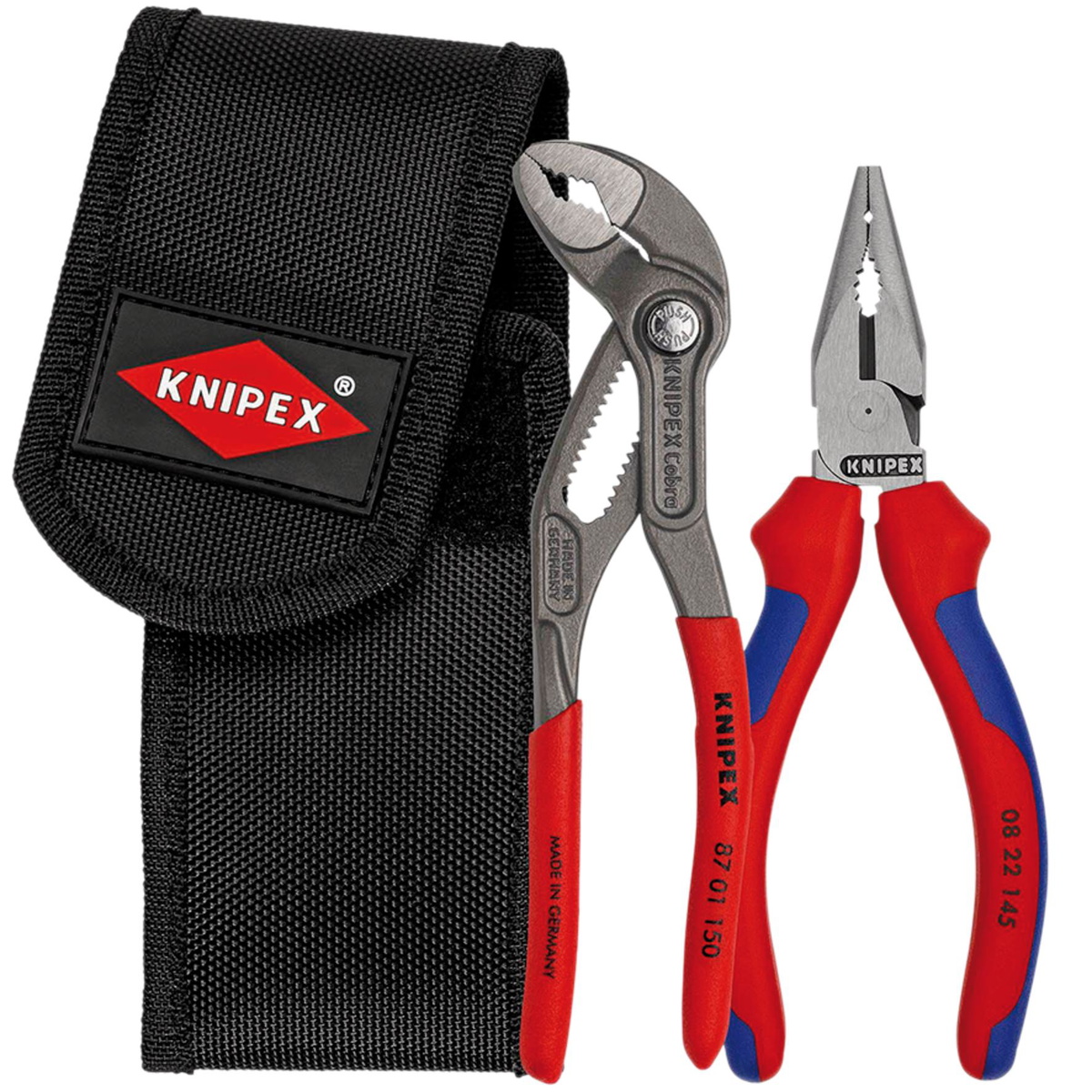 Knipex 10614 Mini Pliers Set in Belt Pouch 00 20 72 V06