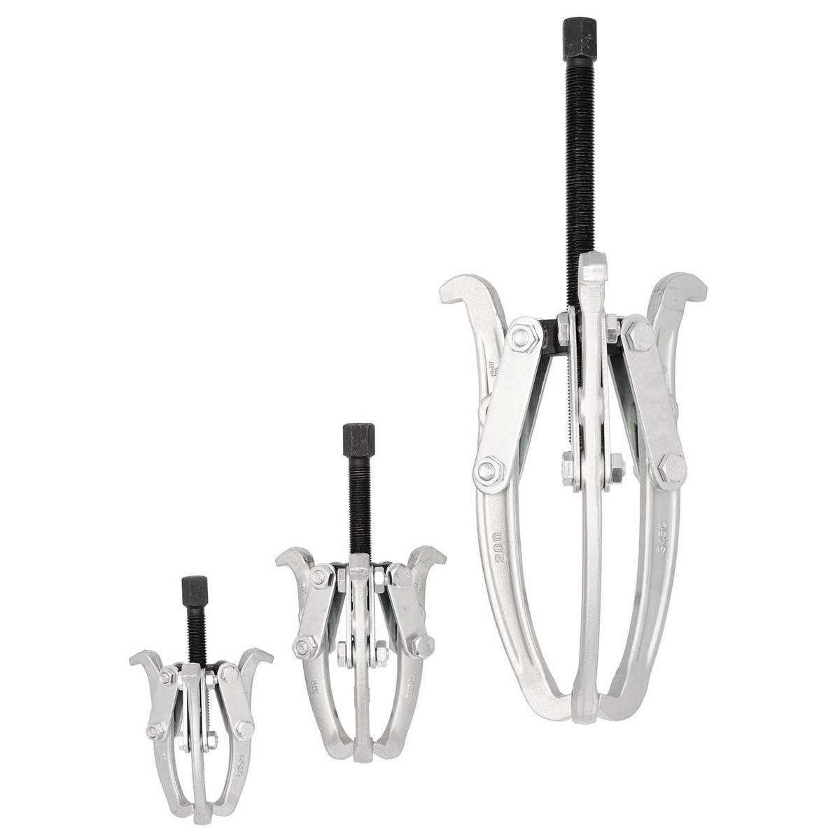 Draper 11805 Triple Leg Reversible Puller Set 3 Piece