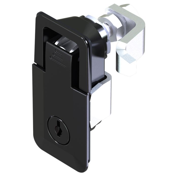 1240 Key Locking CH751 Black Powder Coated Lift and Turn Compression Latch, 6-16mm & 56-66mm Grip Range