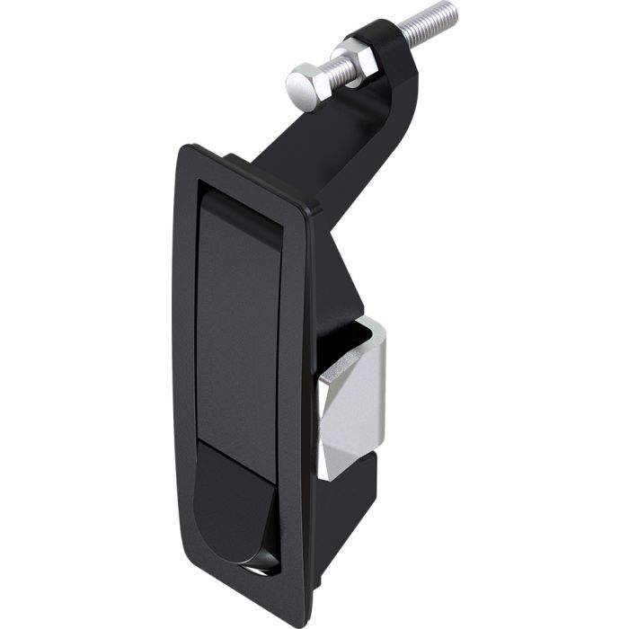 1242 Non Locking Raised Trigger Lever Latch Black Powder Coated