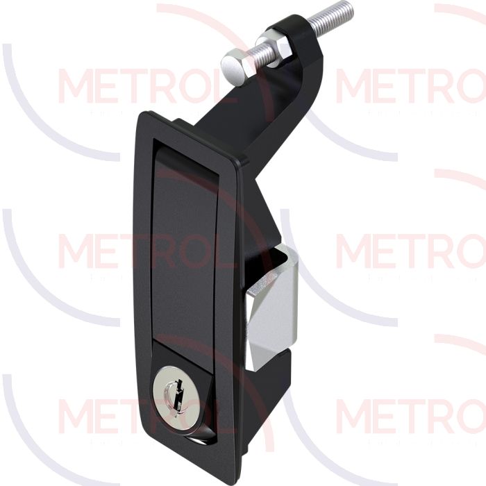 1242 Key Locking CH751 with Shutter Lever Latch Black Powder Coated, 1-24mm Grip Range