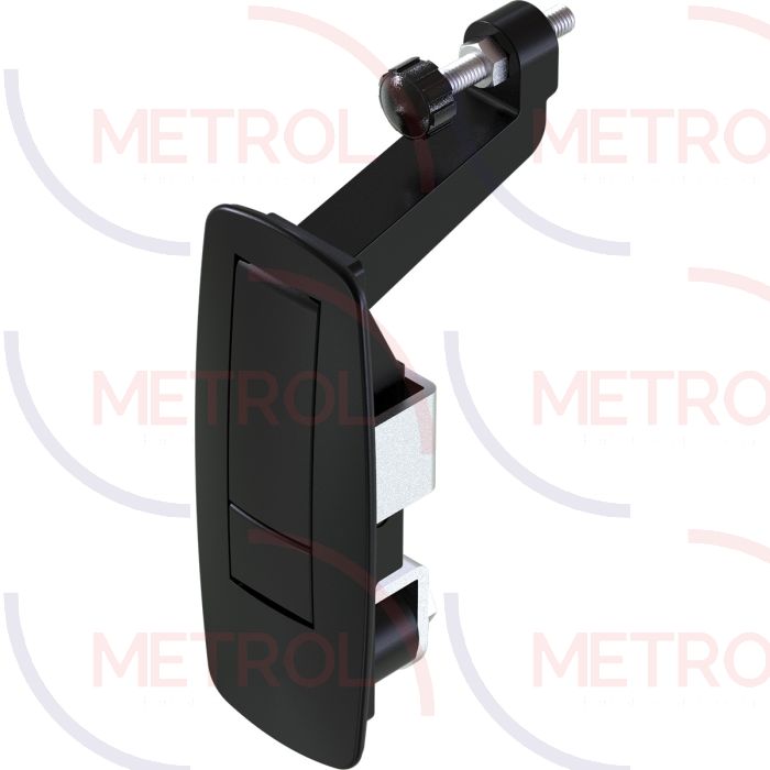 1244 Non Locking Black Compression Latch Black Powder Coated , 1-48mm Grip Range