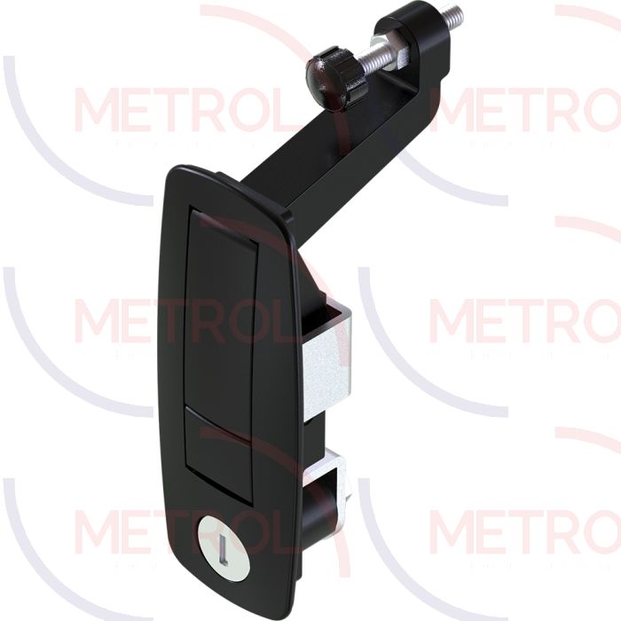 1244 Key CH751 Locking  Black Compression Latch Black Powder Coated , 1-48mm Grip Range