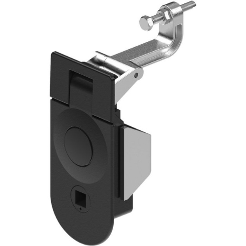 Lever Latch, Tooling Secured, Black Powder Coated Finish, Panel Thickness 11-21mm, Grip Range 45-57mm, Metrol - 1245-657-202
