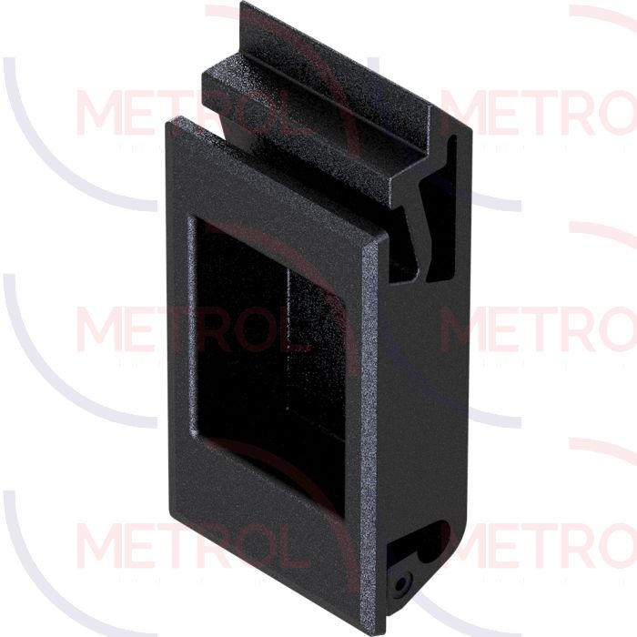 1251 Snap-In Slide Latch Black ABS Plastic, 1.2-1.5mm Panel Thickness